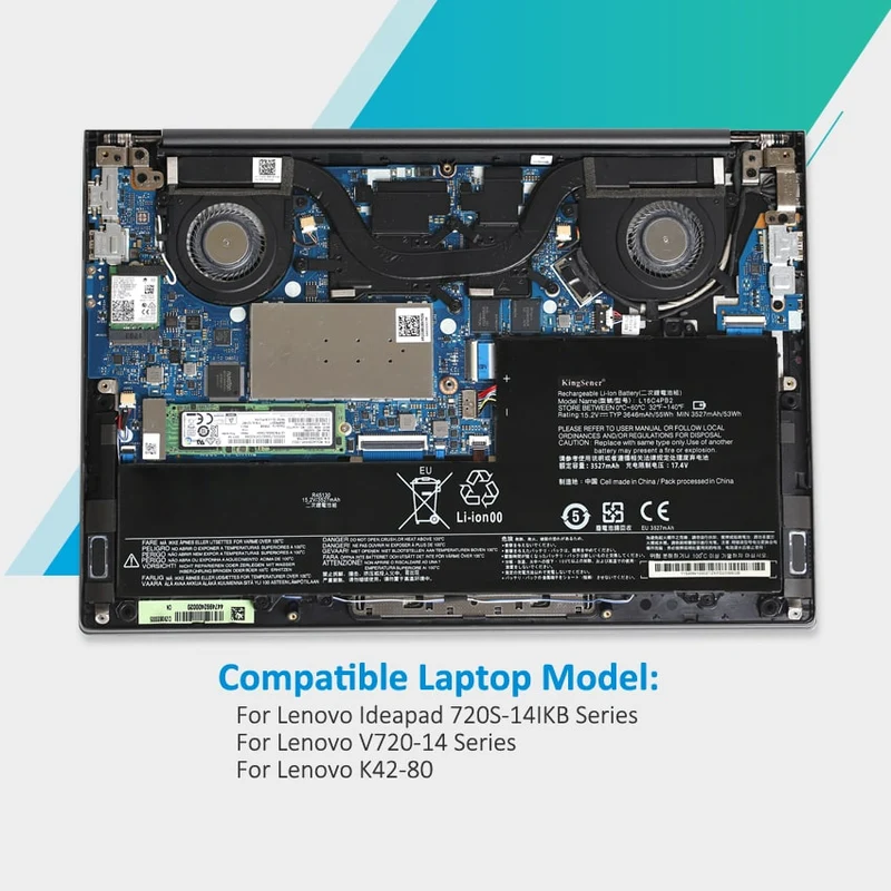 L16C4PB2 Battery for Lenovo IdeaPad 720S-14IKB V720-14 55Wh