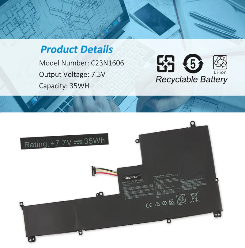 C23N1606 Battery for ASUS Zenbook 3 UX390 UX390UA 40Wh 7.7V