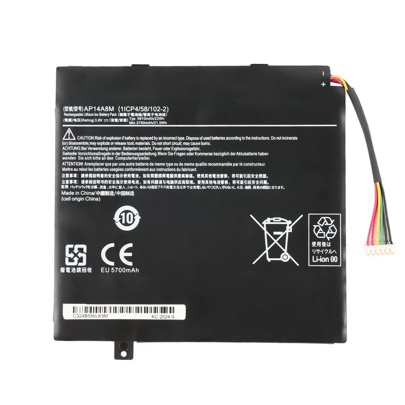 AP14A8M Battery for Acer Iconia Tab 10 A3-A20 SW5-012 22Wh