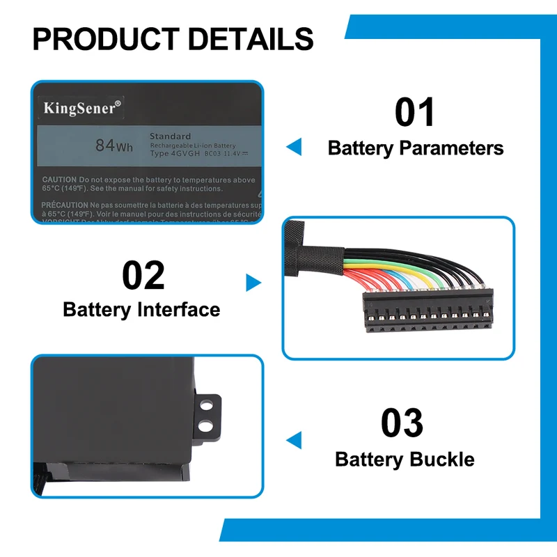 Dell XPS 15 9550 4GVGH 84Wh Battery Replacement