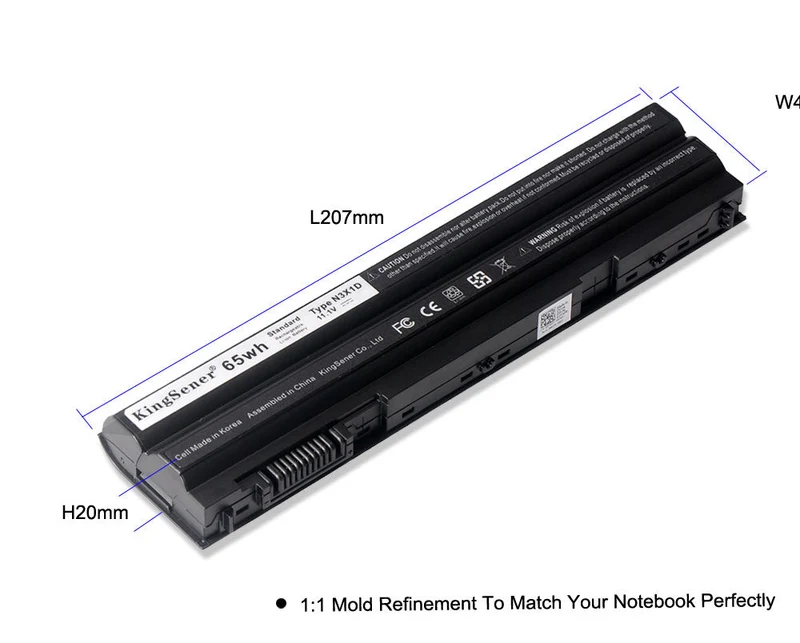 N3X1D Laptop Battery For Dell Latitude E6540 E6440 E5530 E5430 E6520 E6420