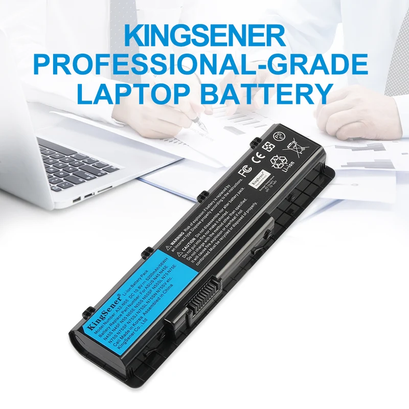 A32-N55 Battery for ASUS N45 N55 N75 Series — 10.8V 56Wh