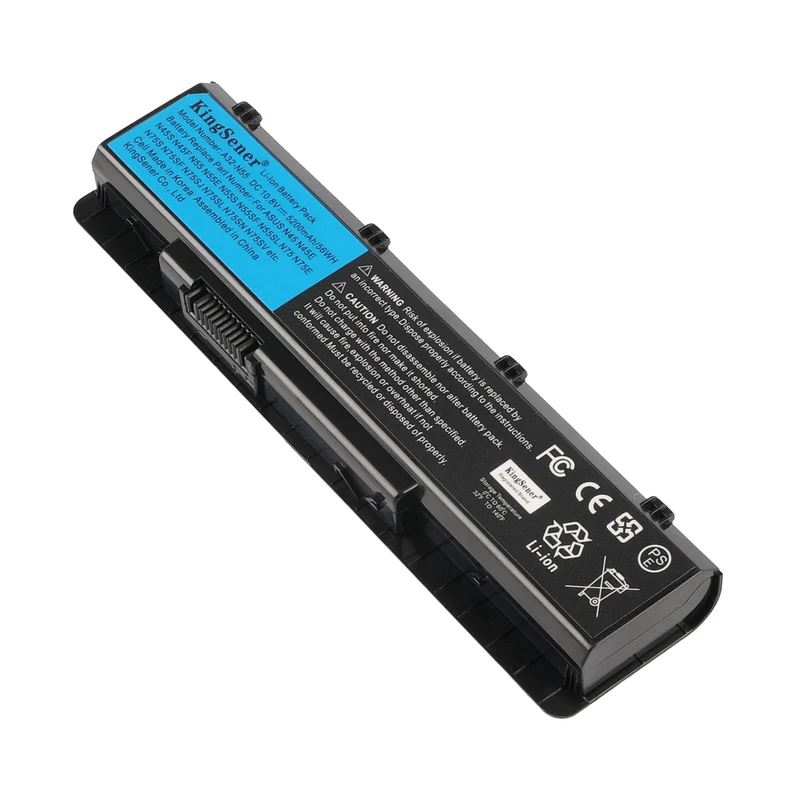 A32-N55 Battery for ASUS N45 N55 N75 Series — 10.8V 56Wh