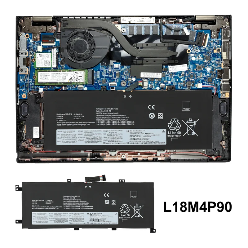 L18M4P90 Laptop Battery for Lenovo ThinkPad L13 Yoga & L13 Yoga Gen 2 — 15.36V 46Wh