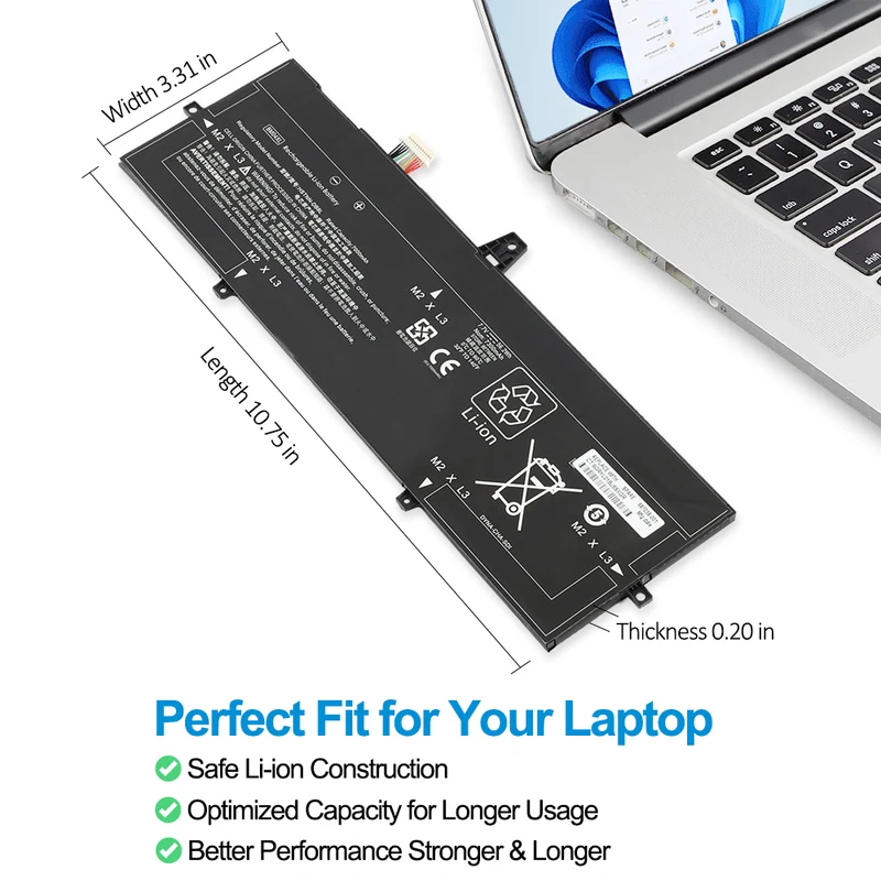 BM04XL Laptop Battery for HP EliteBook x360 1030 G3 G4 Series — 7.7V 56.2Wh
