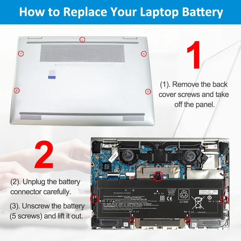 BM04XL Laptop Battery for HP EliteBook x360 1030 G3 G4 Series — 7.7V 56.2Wh