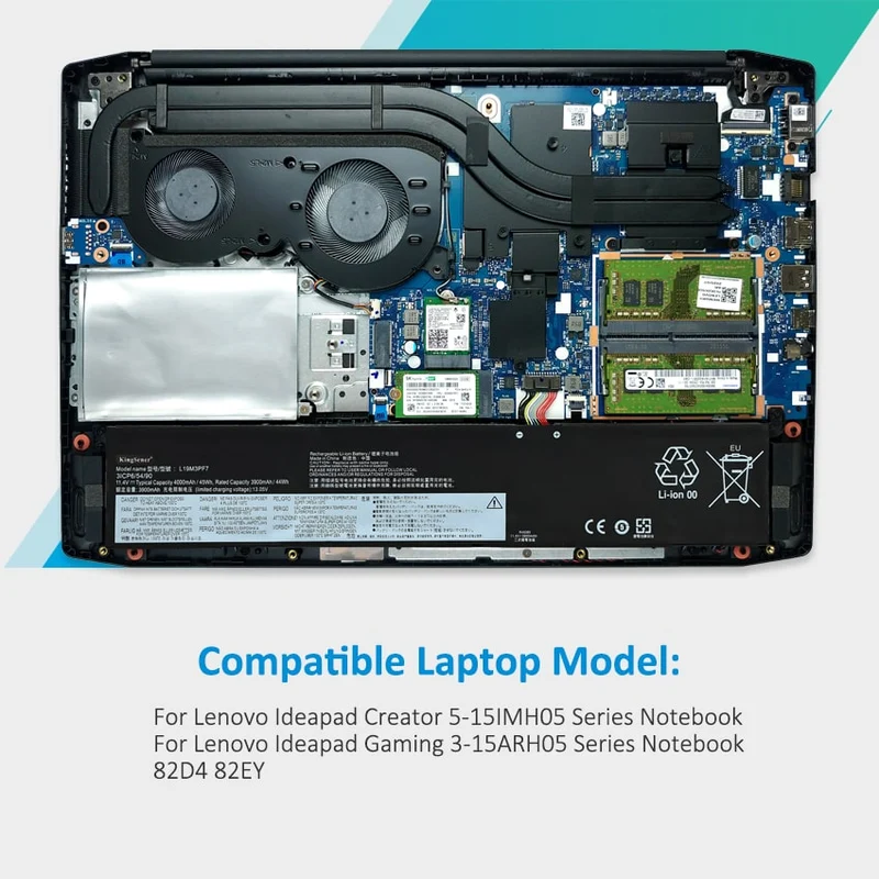 L19M3PF7 L19L3PF3 L19D3PF4 Battery for Lenovo IdeaPad Creator 5 Gaming 3 — 11.4V 45Wh