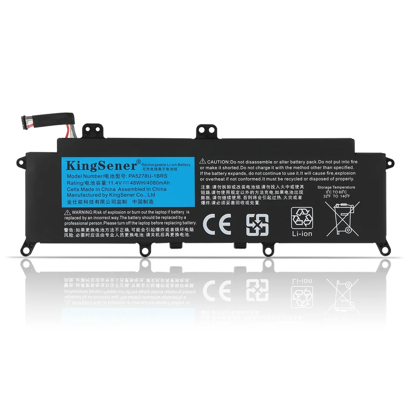 PA5278U-1BRS Laptop Battery for Toshiba Portégé X30 X30-D Tecra X40 X40-D — 11.4V 48Wh