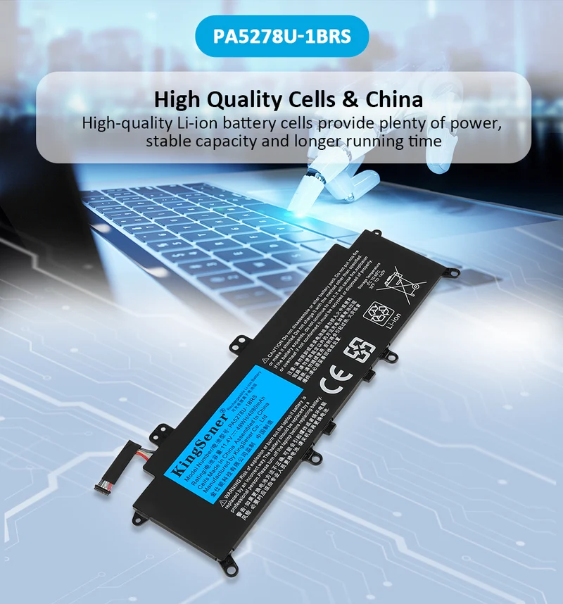 PA5278U-1BRS Laptop Battery for Toshiba Portégé X30 X30-D Tecra X40 X40-D — 11.4V 48Wh