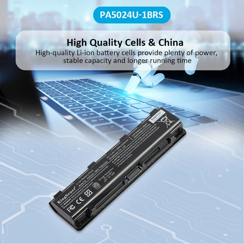 PA5024U-1BRS Replacement Battery for Toshiba Satellite C800 C850 C870 L800 L830 L850 L870 — 10.8V 48Wh