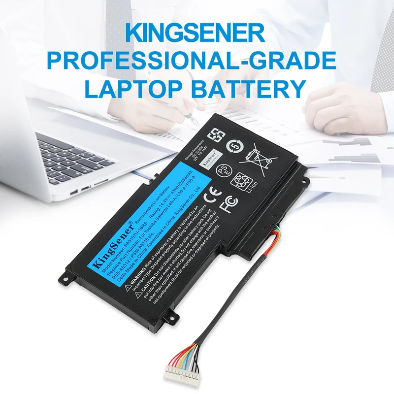 PA5107U / PA5107U-1BRS Battery for Toshiba Satellite L45 L45D L50 S55 P55 L55 L55T P50 P50-A — 14.4V 43Wh 2838mAh