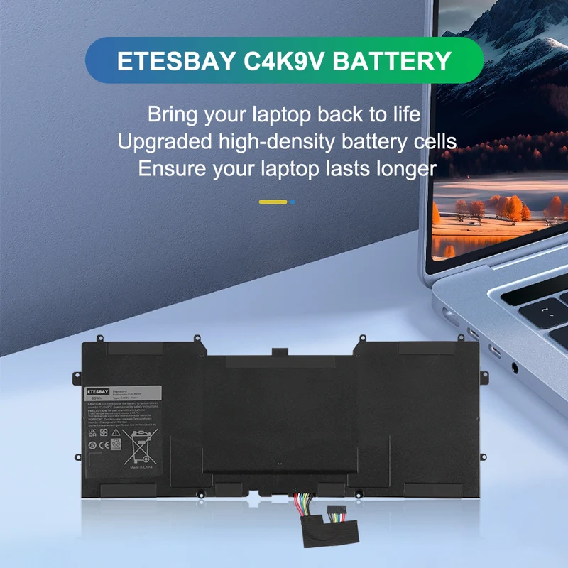 C4K9V Laptop Battery For DELL Y9N00 XPS13-L321X L322X XPS12-L221X 9Q23 9Q33 9333 3H76R 489XN 7.4V 55Wh | US Stock