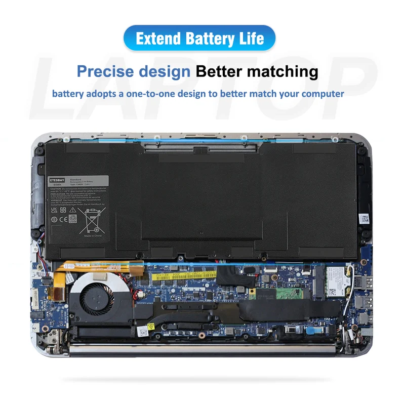 C4K9V Laptop Battery For DELL Y9N00 XPS13-L321X L322X XPS12-L221X 9Q23 9Q33 9333 3H76R 489XN 7.4V 55Wh | US Stock