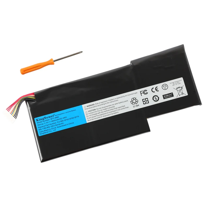 BTY-M6K Laptop Battery For MSI MS-17B4 MS-16K3 GS63VR 7RG Series | US Stock