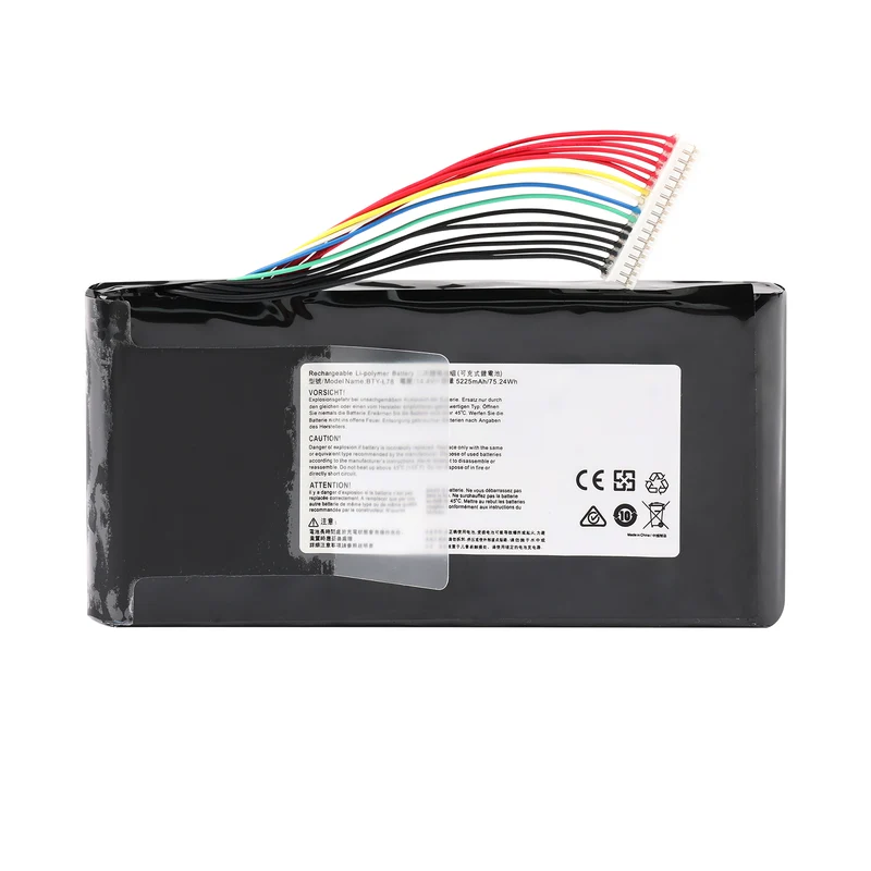 BTY-L78 Laptop Battery For MSI GT62 GT62VR GT80S GT73 GT73VR GT83 GT83VR GT75 GT75VR MS-1812 MS-1814 5225mAh | US Stock