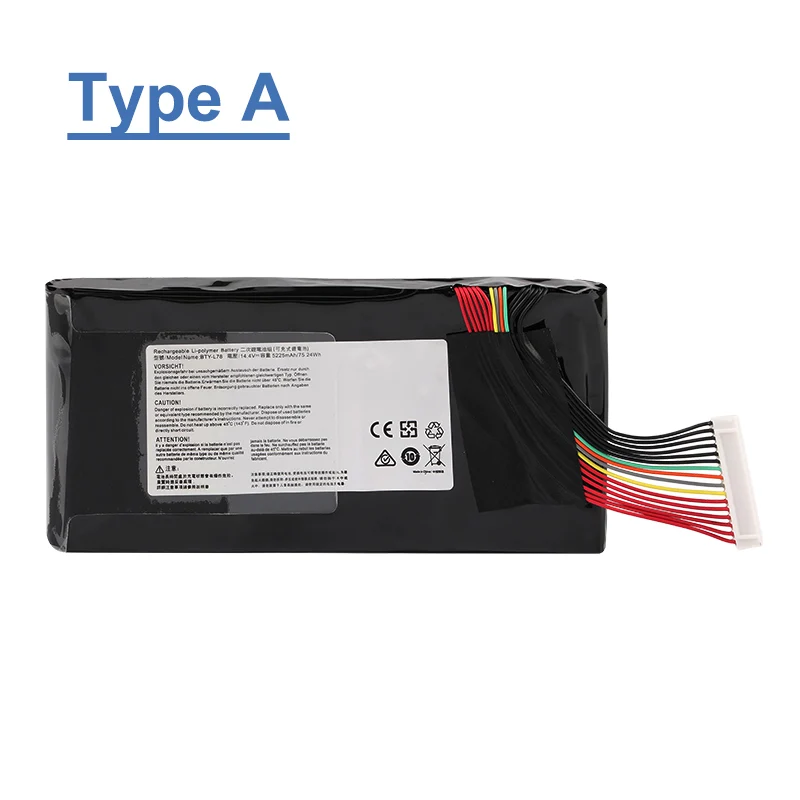 BTY-L78 Laptop Battery For MSI GT62 GT62VR GT80S GT73 GT73VR GT83 GT83VR GT75 GT75VR MS-1812 MS-1814 5225mAh | US Stock