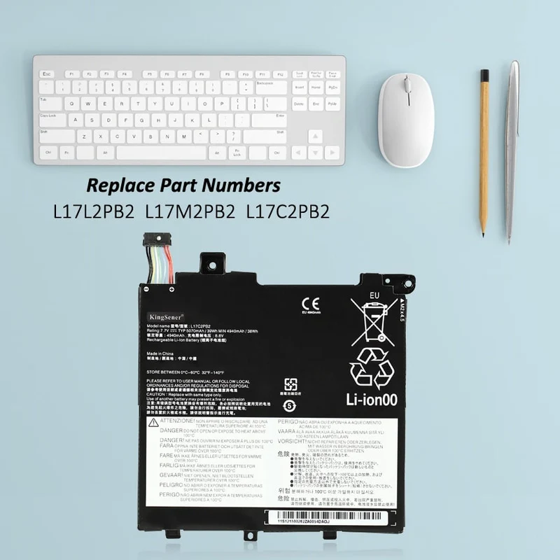 L17C2PB2 5070mAh/39WH Laptop battery For V330-14IKB 14ARR V130-14IGM 14IKB L17L2PB1 L17L2PB2 L17M2PB1 L17C2PB1 L17C2PB2 | KingSener