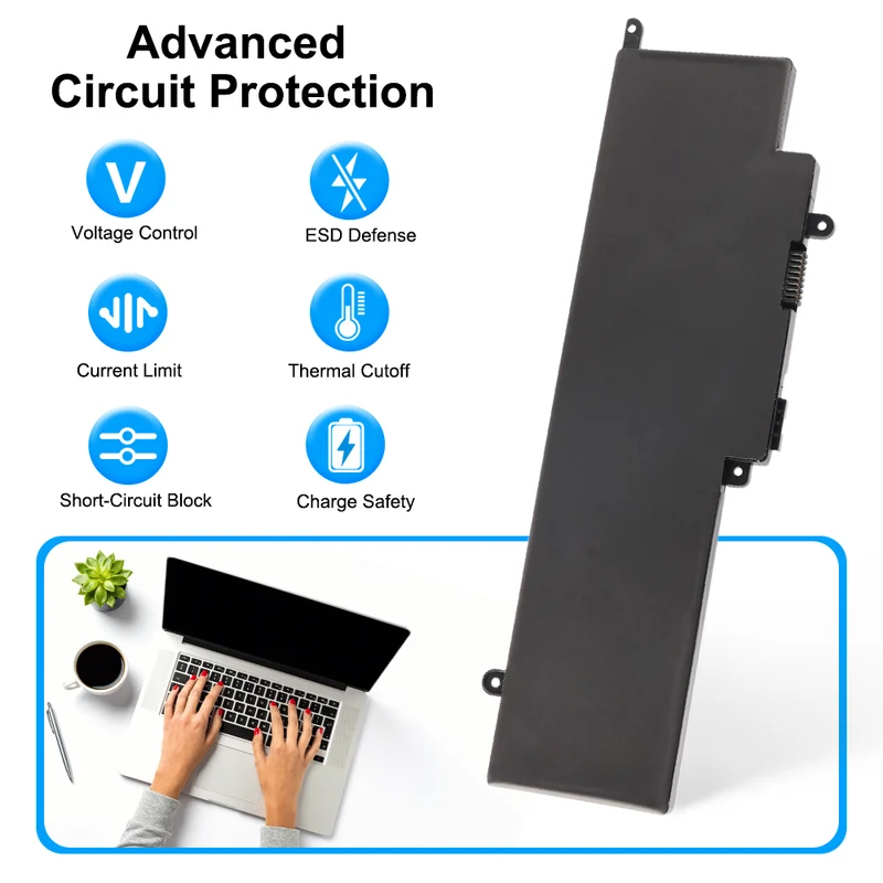 GK5KY Laptop Battery Replacement For Dell Inspiron 11 3147 3148 3152 3157 Inspiron 13 7347 7348 7352 7359 Inspiron 15 7558 P55F001 7568 P20T 04K8YH 92NCT 11.1V 43WH | KingSener