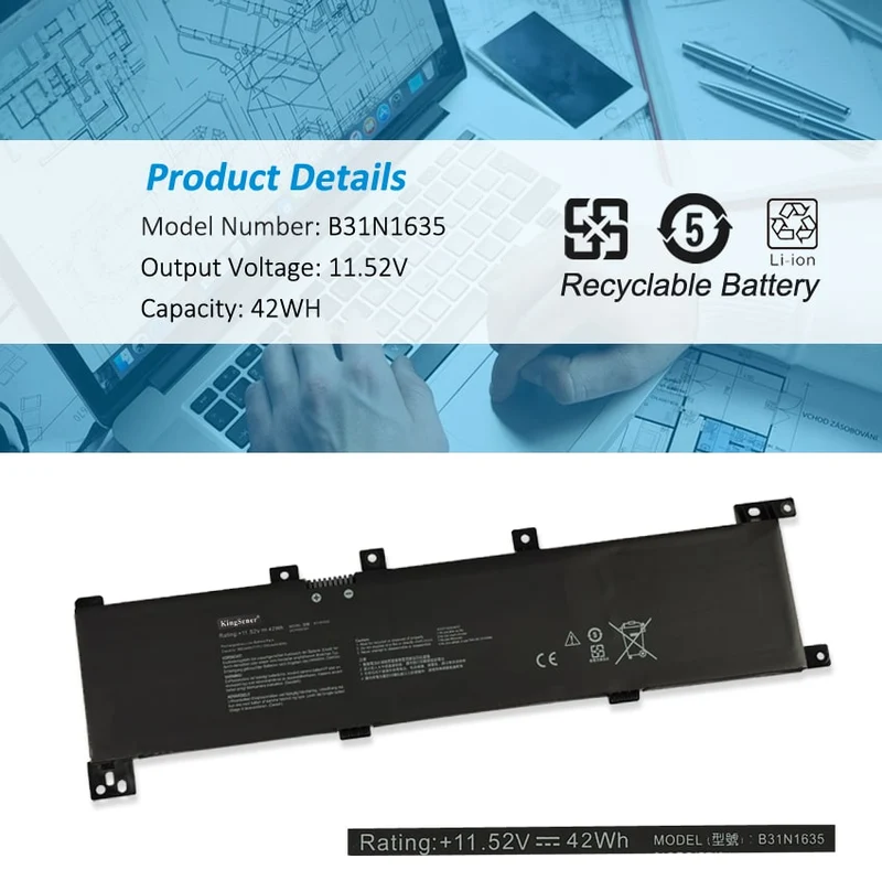 B31N1635 42WH Laptop Battery For Asus VivoBook Pro 17 A705U N705U A705UA X705U X705UA X705UB X705UF X705UV X705UN X705UQ X705N X705NA X705M X705MA X705MB F705M