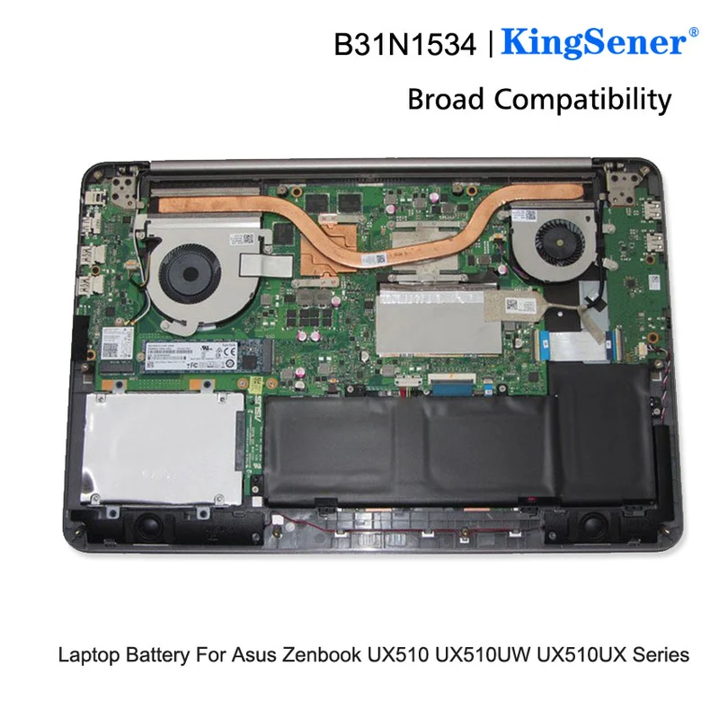 B31N1534 Laptop Battery for Asus Zenbook UX510 UX510UW UX510UX UX510UX-CN020T-BE Series 11.4V 48Wh | KingSener