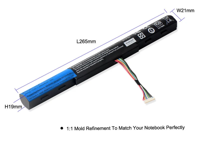AS16A5K Battery for Acer Aspire E5-475 E5-523 E5-553 E5-575 E5-576 E5-774