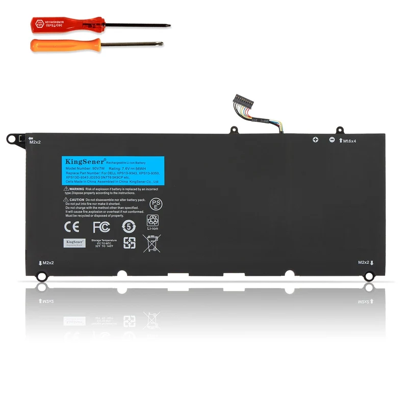 Dell XPS 13 9343 9350 Battery Replacement 90V7W 5K9CP 56Wh
