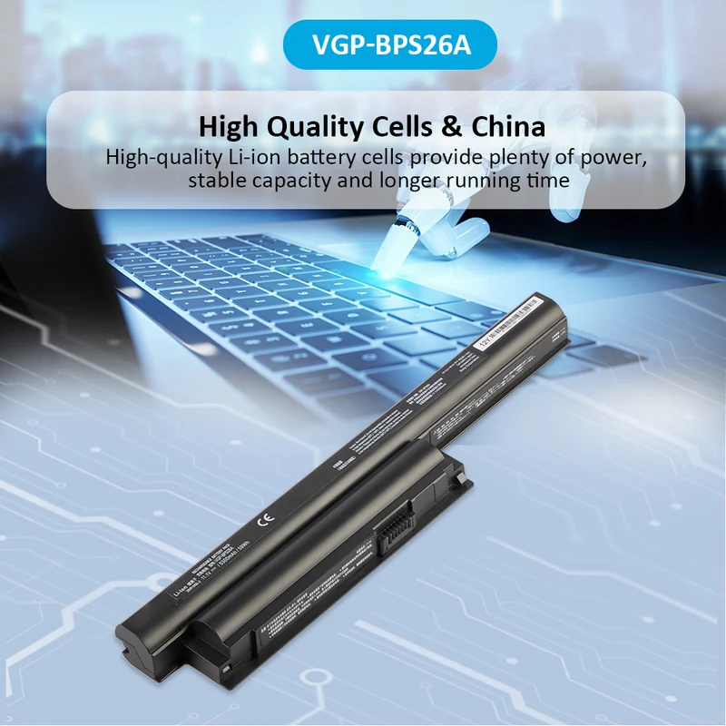VGP-BPS26 Battery for Sony VAIO SVE14 VPC-CA 5200mAh 59Wh