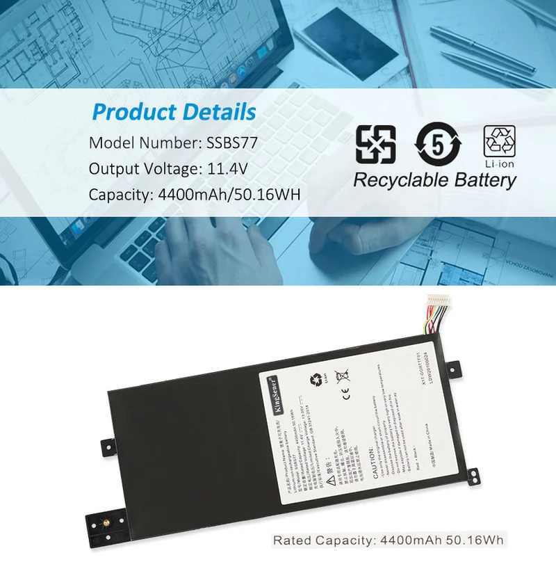 SSBS77 Battery for MECHREVO S3-01 S3-02 S3 Pro 50.16Wh