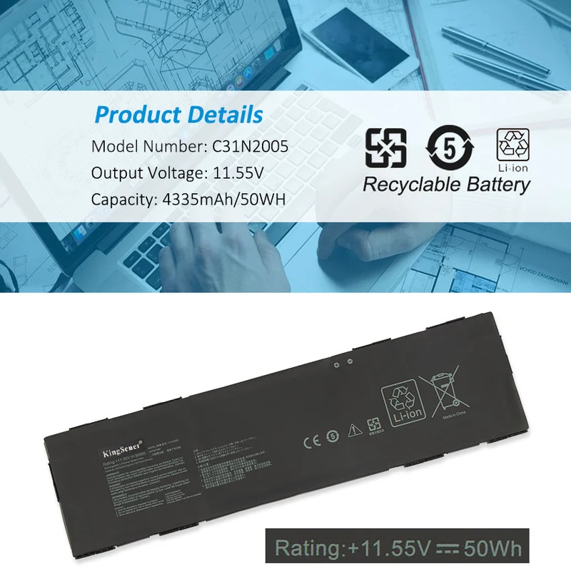 C31N2005 Battery for ASUS Chromebook CX9 CX3 4335mAh