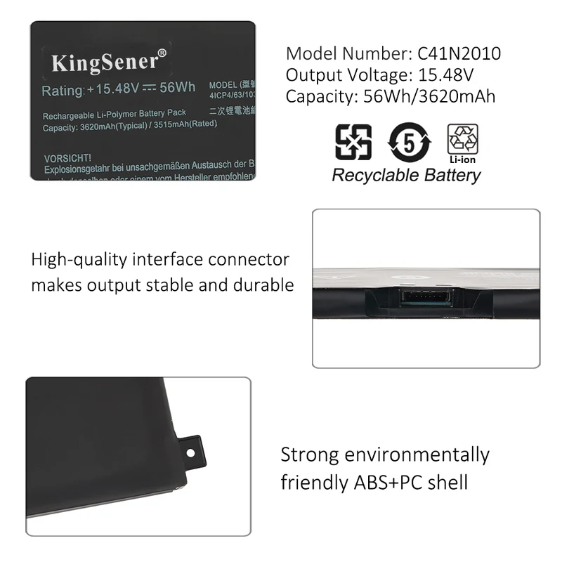 C41N2010 Battery for ASUS ROG Strix G15 G513 G513IH