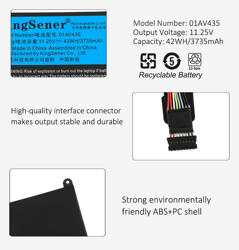 01AV435 Battery for Lenovo ThinkPad 13 S2 Chromebook