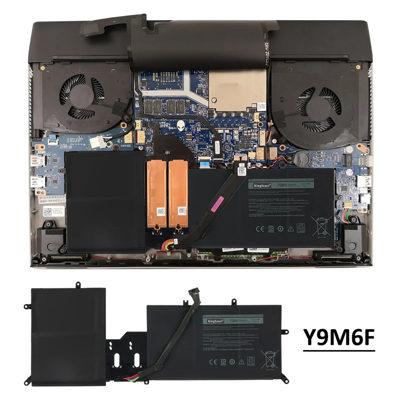 Y9M6F Battery for Dell Alienware M15 R2 M17 R2 76Wh