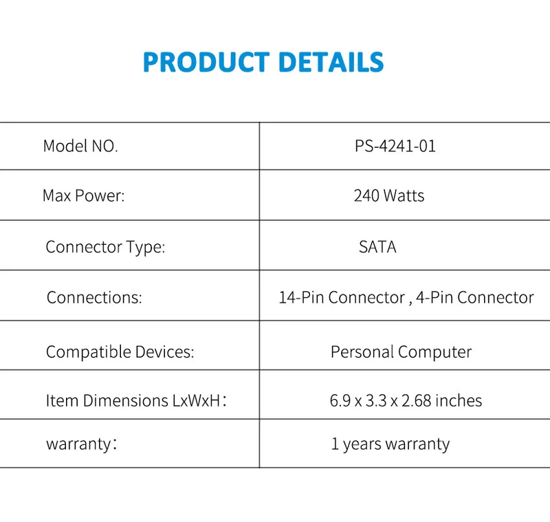 PS-4241-01 240W Power Supply for Lenovo ThinkCentre SFF