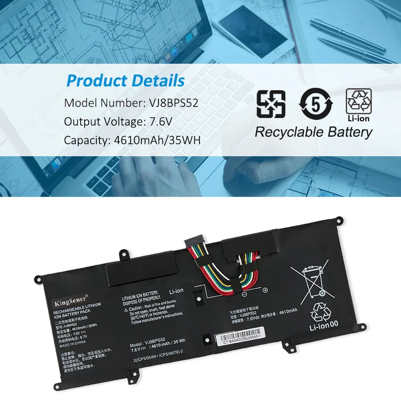 VJ8BPS52 Laptop Battery for Sony VAIO S11 S13 VJS111 VJS131