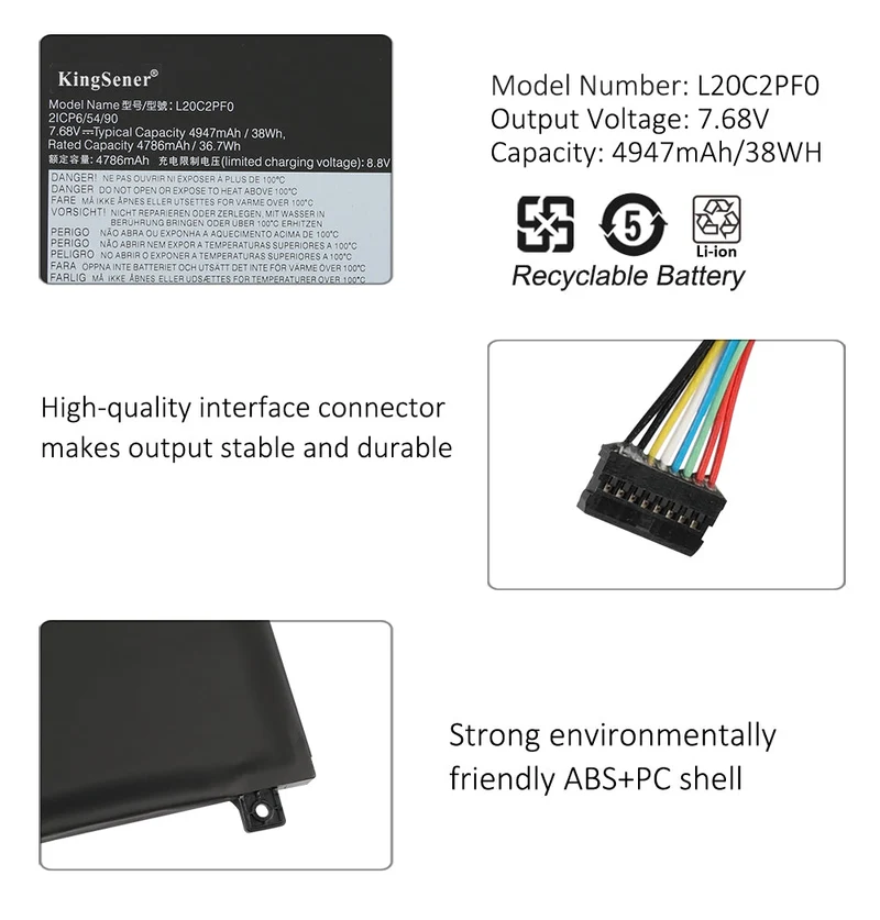 L20L2PF0 Battery for Lenovo IdeaPad 3-14 3-15 3-17 V14 V15