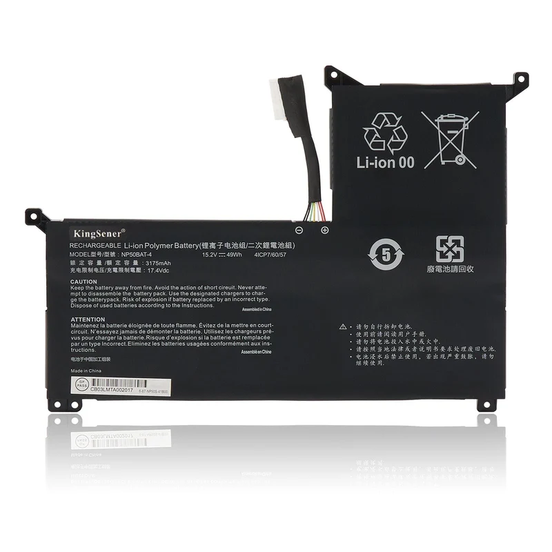 NP50BAT-4 Battery for Machenike F117-7 Clevo NP50DE 49Wh
