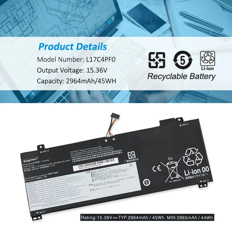 L17M4PF0 L17C4PF0 Laptop Battery for Lenovo IdeaPad S530-13IWL S530-13IML