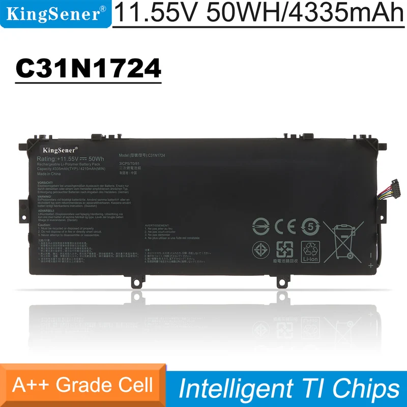 C31N1724 Laptop Battery for ASUS ZenBook 13 UX331F UX331UAL U3100FAL