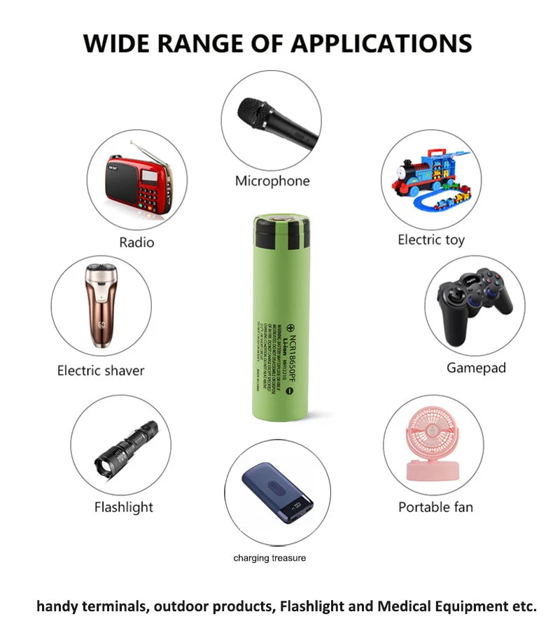 NCR18650PF 2900mAh 3.6V 10A Cell for Panasonic 18650 PF
