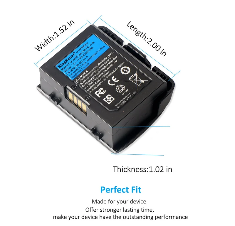 24016-01-R Battery for VeriFone VX670 VX675 VX680 POS 7.2V