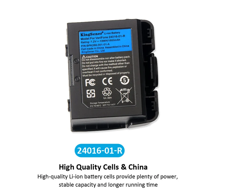 24016-01-R Battery for VeriFone VX670 VX675 VX680 POS 7.2V