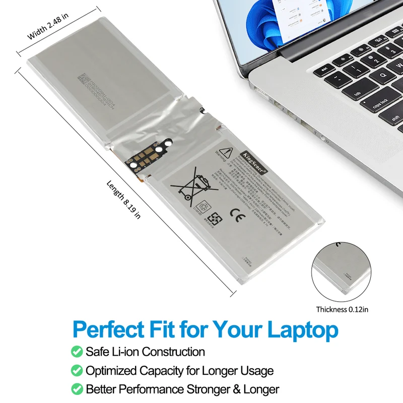 G3HTA044H G3HTA045H tablet battery For Microsoft Surface Book 2 Screen battery 7.5V 2387mAh 18Wh