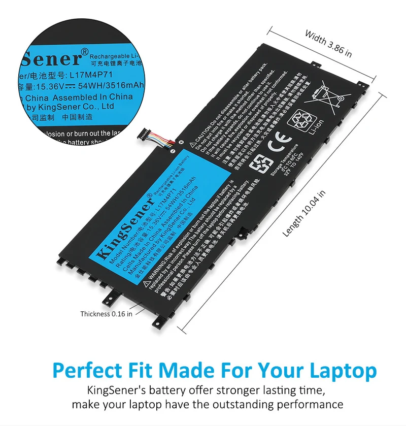 L17M4P71 Laptop Battery For Lenovo ThinkPad X1 Yoga 3rd Gen Series L17M4P73 SB10K97638 01AV499 SB10K97623 01AV474 02DL003 L17C4P71 01AV475 SB10K97624 15.36V 54Wh 3520mAh
