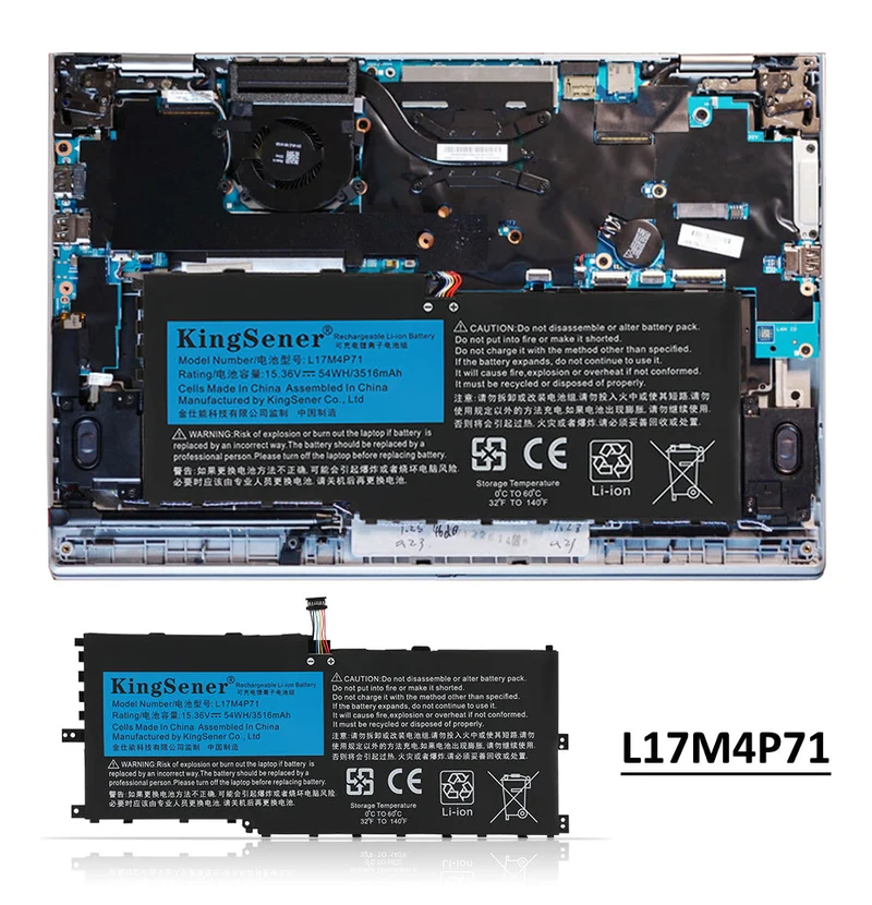 L17M4P71 Laptop Battery For Lenovo ThinkPad X1 Yoga 3rd Gen Series L17M4P73 SB10K97638 01AV499 SB10K97623 01AV474 02DL003 L17C4P71 01AV475 SB10K97624 15.36V 54Wh 3520mAh