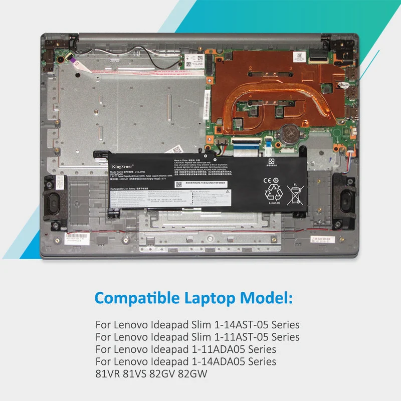 L19M2PF0 Laptop Battery For Lenovo Ideapad Slim 1-14AST-05 1-11AST-05 1-11ADA05 1-14ADA05 Series L16L2PB3 81VR 81VS 82GV 82GW 2ICP6/54/90 5B10V25257 5B10W67171