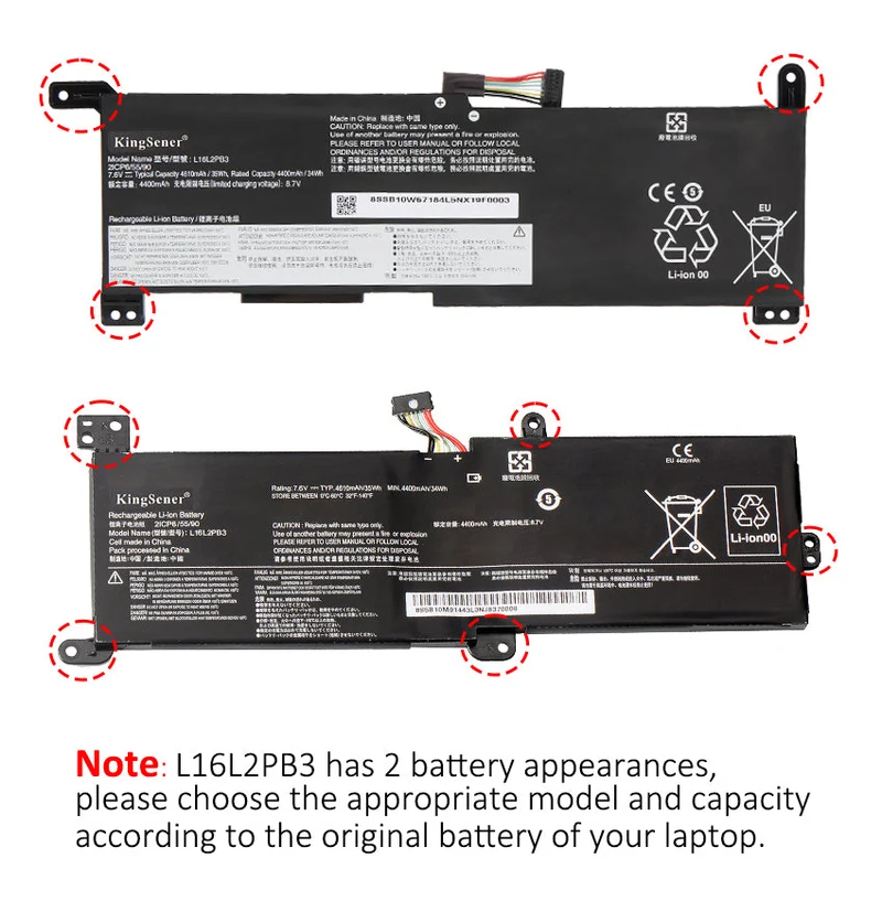 L19M2PF0 Laptop Battery For Lenovo Ideapad Slim 1-14AST-05 1-11AST-05 1-11ADA05 1-14ADA05 Series L16L2PB3 81VR 81VS 82GV 82GW 2ICP6/54/90 5B10V25257 5B10W67171