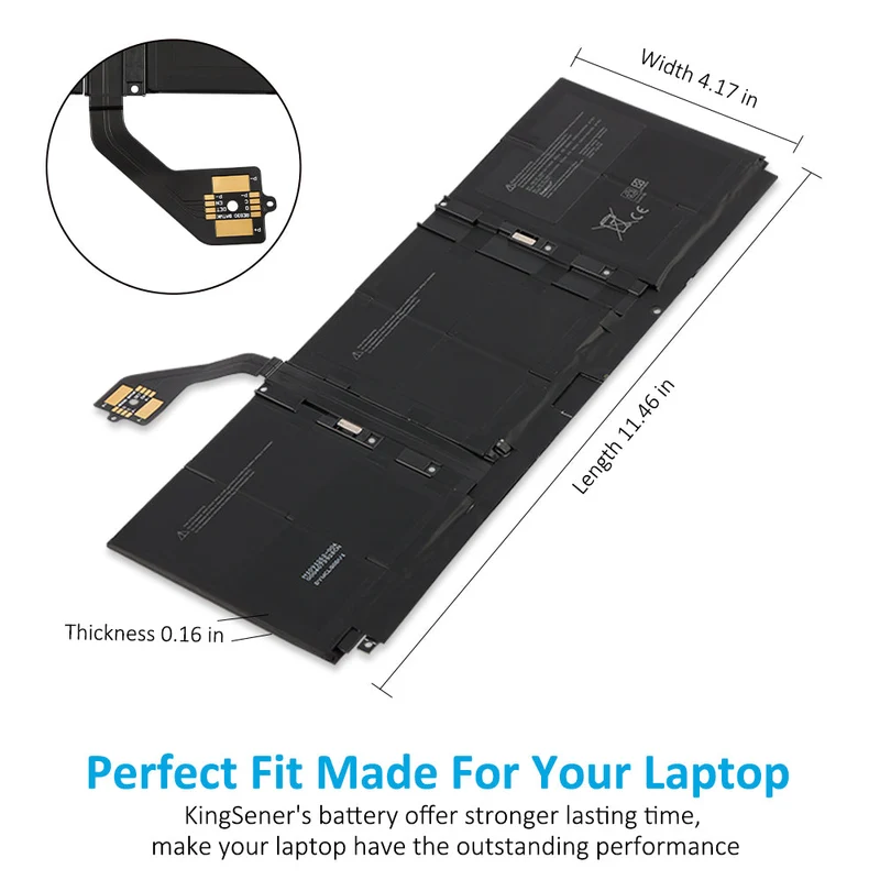 G3HTA057H G3HTA058H Laptop Battery For Microsoft Surface Laptop 3 1872 1873 7.58V 45.8WH/6041mAh