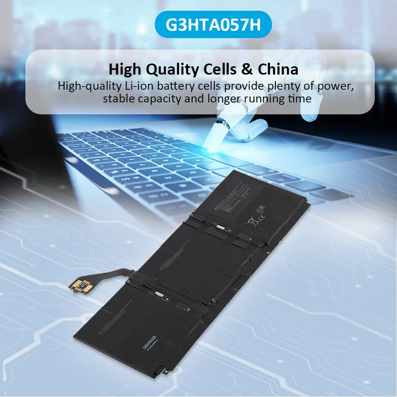 G3HTA057H G3HTA058H Laptop Battery For Microsoft Surface Laptop 3 1872 1873 7.58V 45.8WH/6041mAh