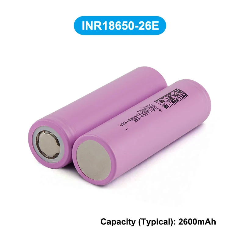 6PCS INR18650-26E INR18650-26J 2600mAh 5C 15A power battery grade A quality For EV battery pack For EV big battery pack E-bike EV battery