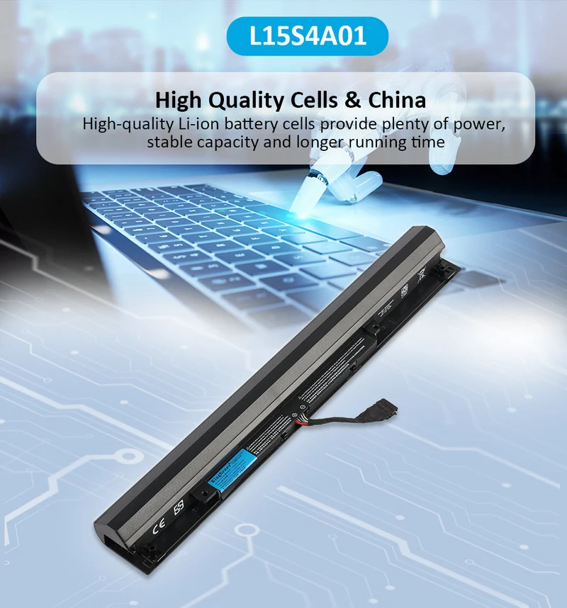 L15L4A01 Battery for Lenovo IdeaPad 100 300 V4400 Series